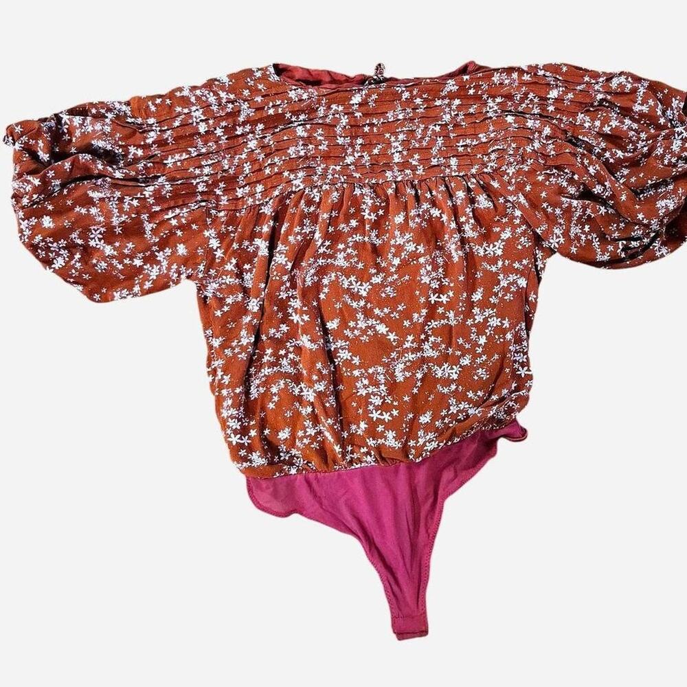 Vintage boho free people bodysuit